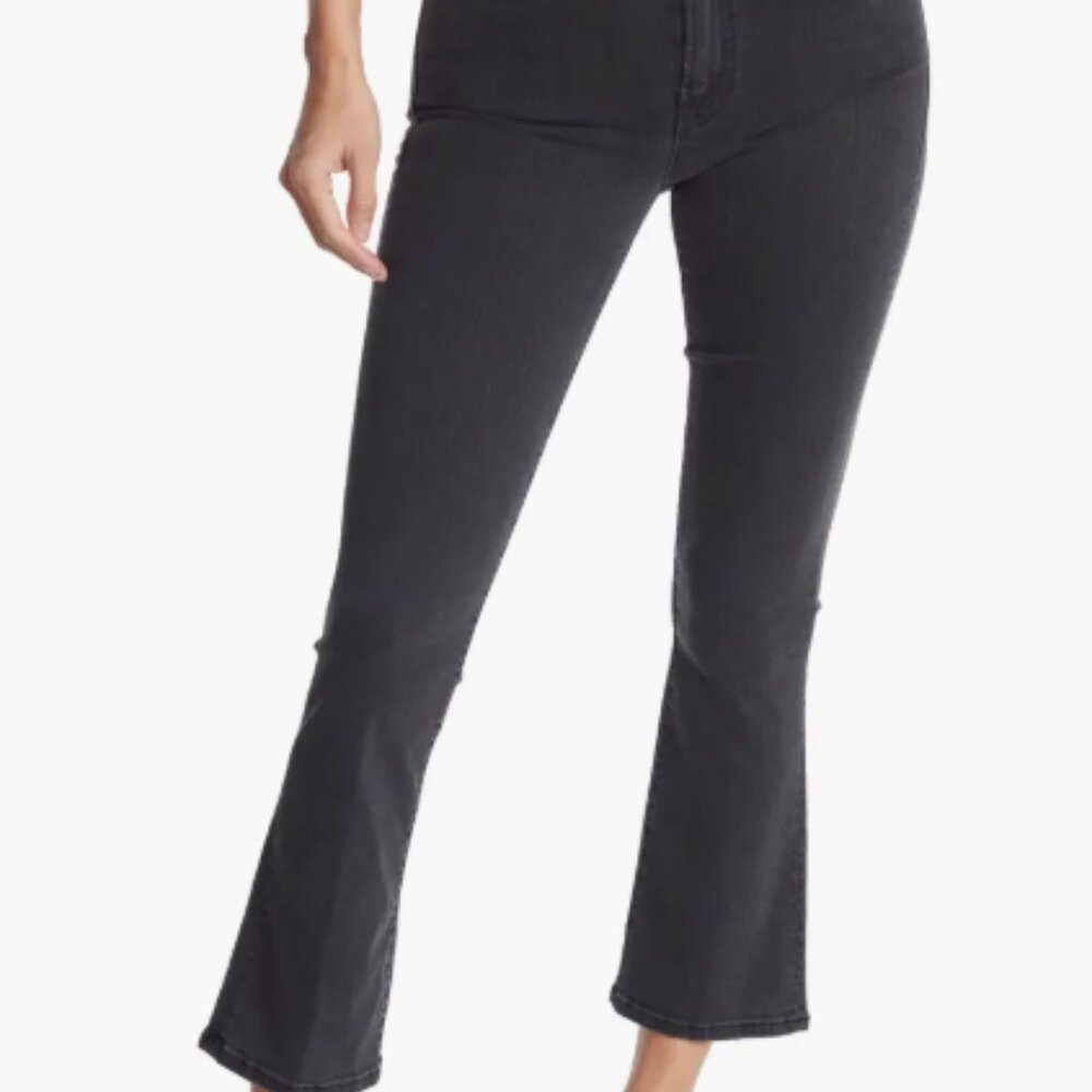 Mother Jeans The Insider High Rise Crop Bootcut Jeans